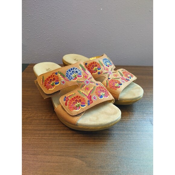 Alegria Shoes - Alegría Floral Embroidered Lin-647N Sandals Size 40(9.5 US)